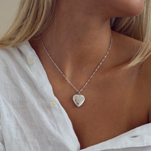 Load image into Gallery viewer, Heart Locket Necklace Silver