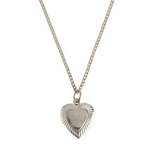 Load image into Gallery viewer, Heart Locket Necklace Silver