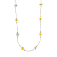 Load image into Gallery viewer, ASTRID - FLOWER DAISY ENAMEL NECKALCE