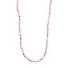 Load image into Gallery viewer, TESS - PASTEL BEAD AND PEARL NECKLACE