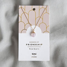 Load image into Gallery viewer, Gold Dipped Rose Quartz Necklace