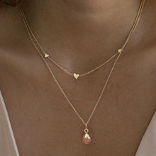 Load image into Gallery viewer, Gold Dipped Cherry Quartz Necklace