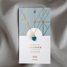 Load image into Gallery viewer, Gold Dipped Aquamarine Necklace