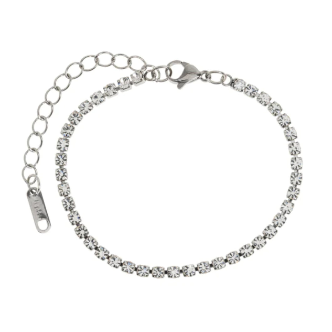 Ana - Tennis Bracelet Stainless Steel - Silver