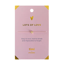 Load image into Gallery viewer, LOTS OF LOVE SLIDING HEART BRACELET
