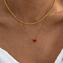 Load image into Gallery viewer, Sarah - Red Heart Necklace Stainless Steel
