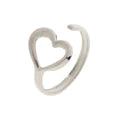 Load image into Gallery viewer, Sarah - Large Heart Ring Stainless Steel
