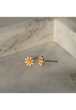 Load image into Gallery viewer, DORIS - DAISY FLOWER ENAMEL STUD EARRINGS
