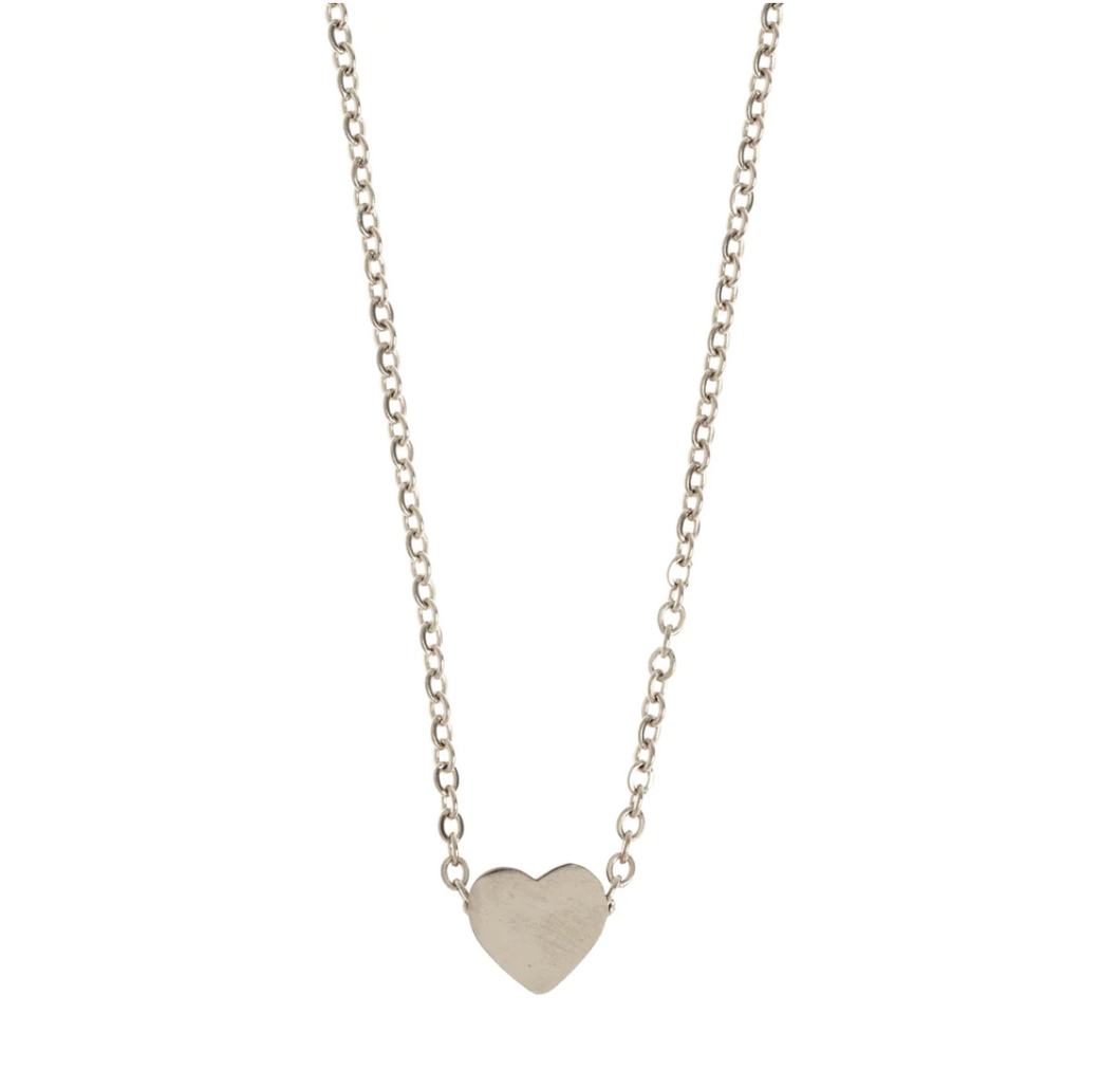 Sarah - Sliding Heart Necklace Stainless Steel