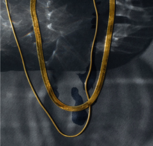 Load image into Gallery viewer, Ivy - Double Snake Chain Necklace Stainless Steel
