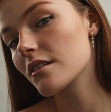 Load image into Gallery viewer, Aurora - Dangling Crystal Star Stud Earrings
