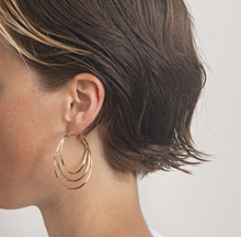 Load image into Gallery viewer, Eleonora - Thin Triple Hoop Earrings
