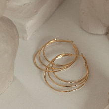 Load image into Gallery viewer, Eleonora - Thin Triple Hoop Earrings
