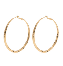 Load image into Gallery viewer, Willow - Twisted Large Hoop Earrings
