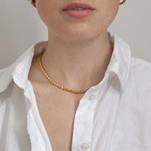 Load image into Gallery viewer, Celine - Bismarck Inspired Chain Vintage Necklace - Stainless Steel
