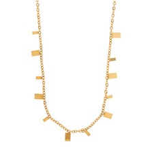 Load image into Gallery viewer, Lia - Tiny Rectangle Necklace - Stainless Steel
