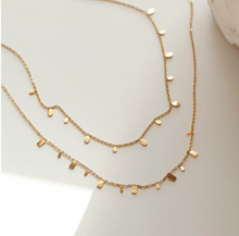 Load image into Gallery viewer, Lia - Tiny Rectangle Necklace - Stainless Steel
