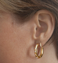 Load image into Gallery viewer, Emily - Classic Crystal Huggie Earrings
