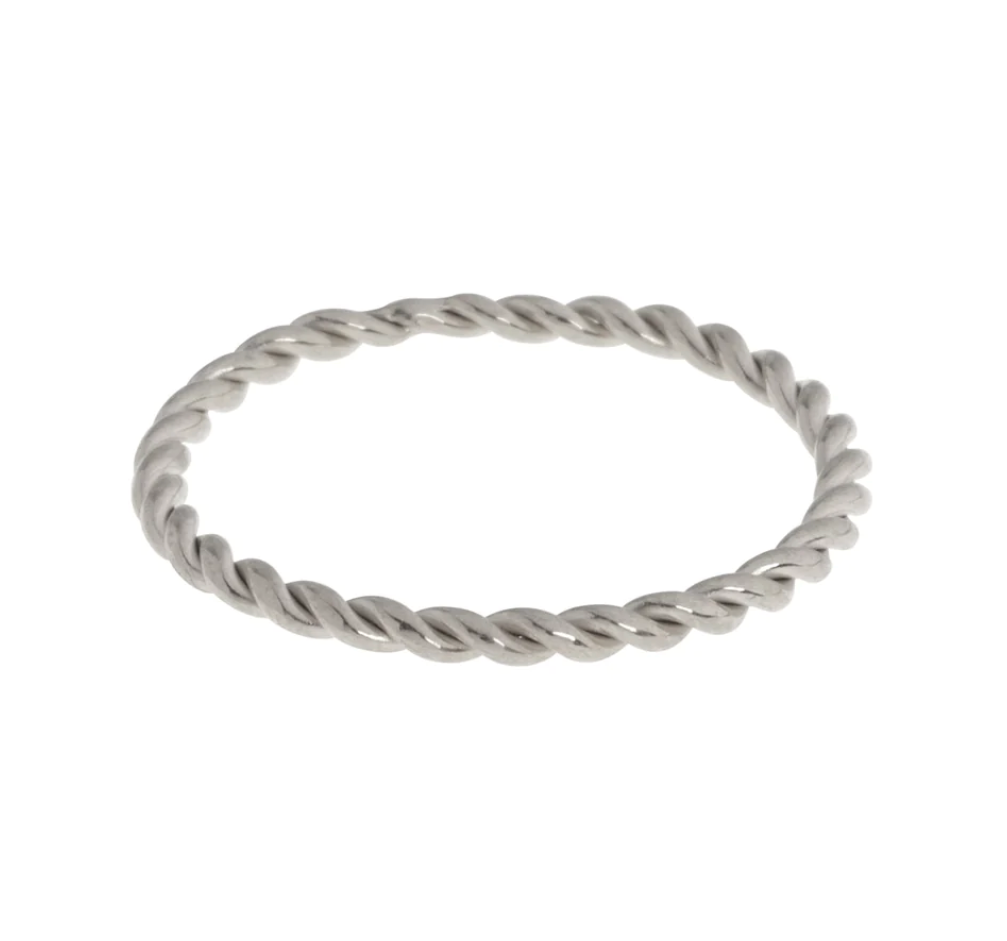 Evi - Thin Twisted Ring Stainless Steel