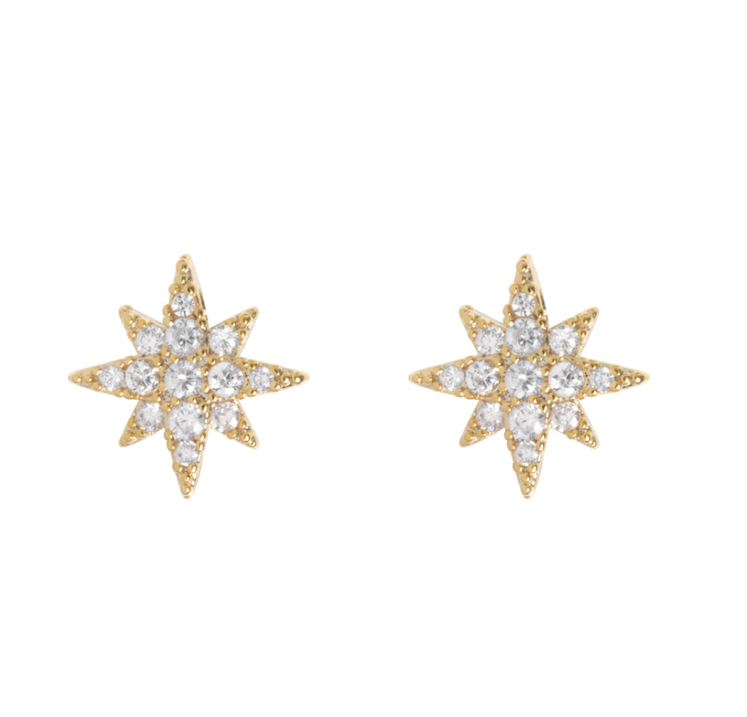 Aurora - Crystal Star Stud Earrings