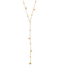 Load image into Gallery viewer, Klara - Lariat Necklace with Gold Dots Stainless Steel
