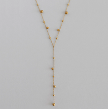 Load image into Gallery viewer, Klara - Lariat Necklace with Gold Dots Stainless Steel
