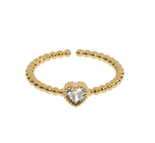 Load image into Gallery viewer, Emi - Heart Shaped Crystal Ring
