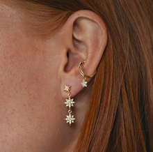 Load image into Gallery viewer, Eliza - Dangling Crystal Ear Cuff
