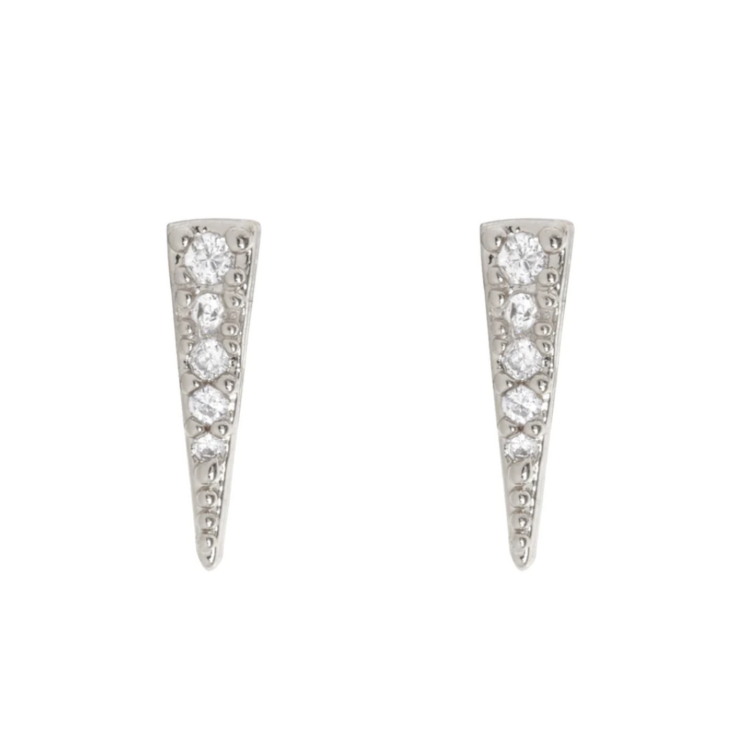 Eliza - Spike Crystal Ear Studs