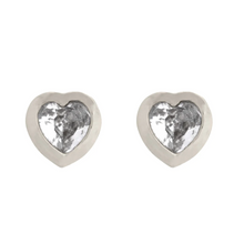 Load image into Gallery viewer, Gaya - Crystal Heart Stud Earrings
