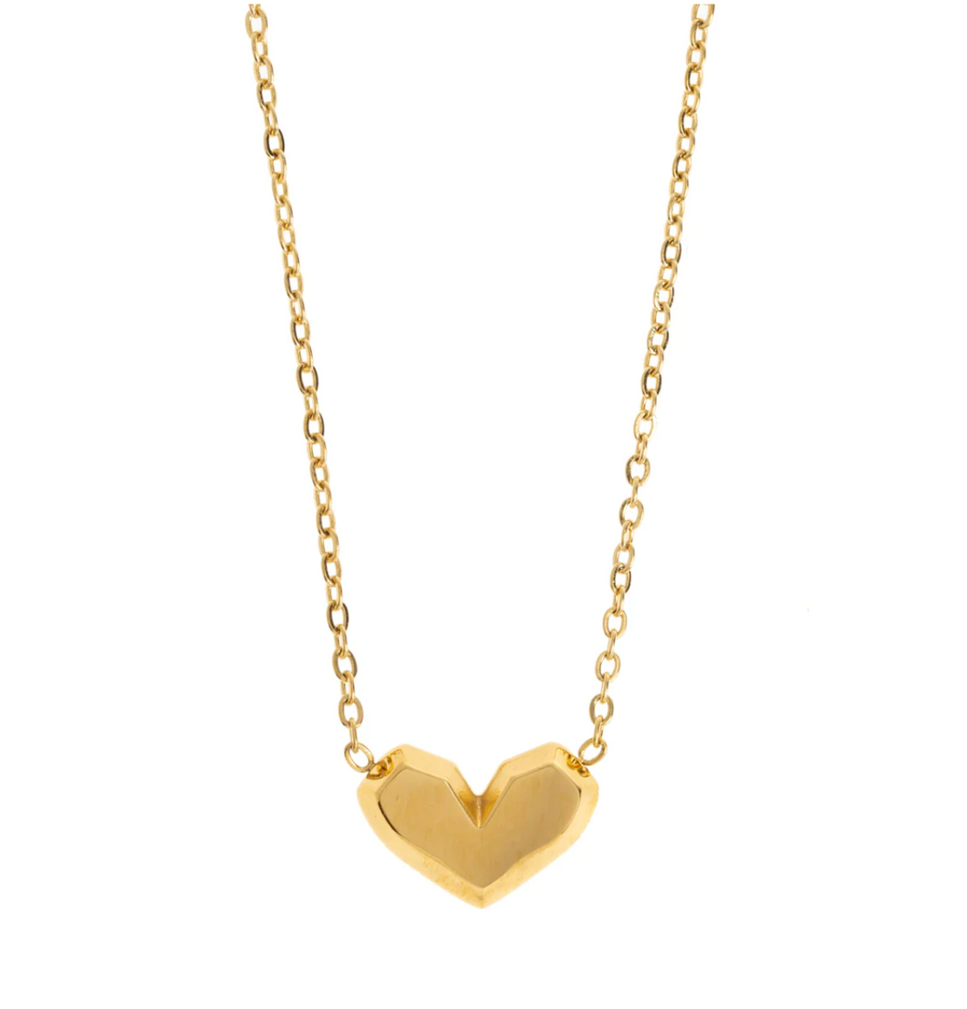 Eloise - Simple Heart Necklace Stainless Steel