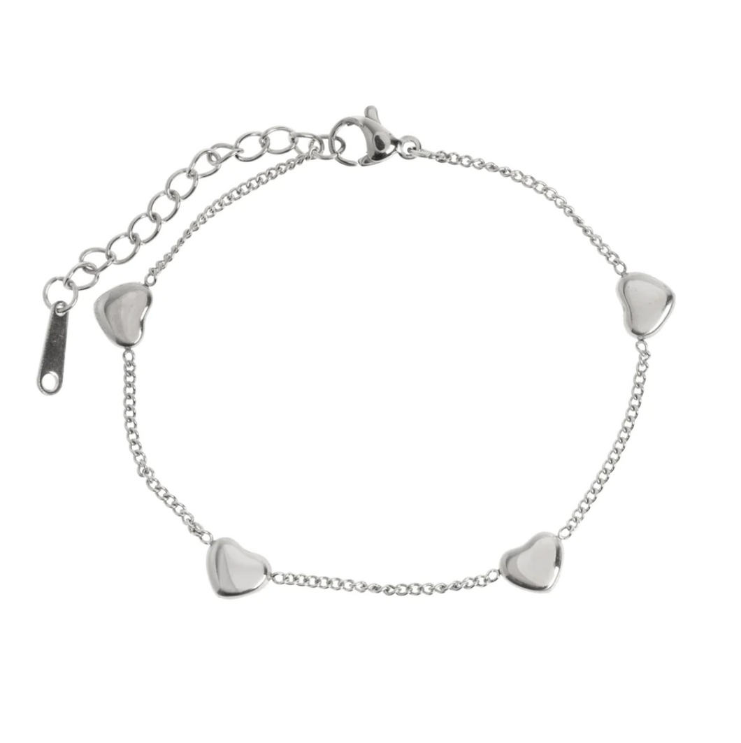 Lilou - Multi Heart Bracelet Stainless Steel