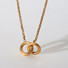 Load image into Gallery viewer, Nico Infinity Rings Necklace Stainless Steel
