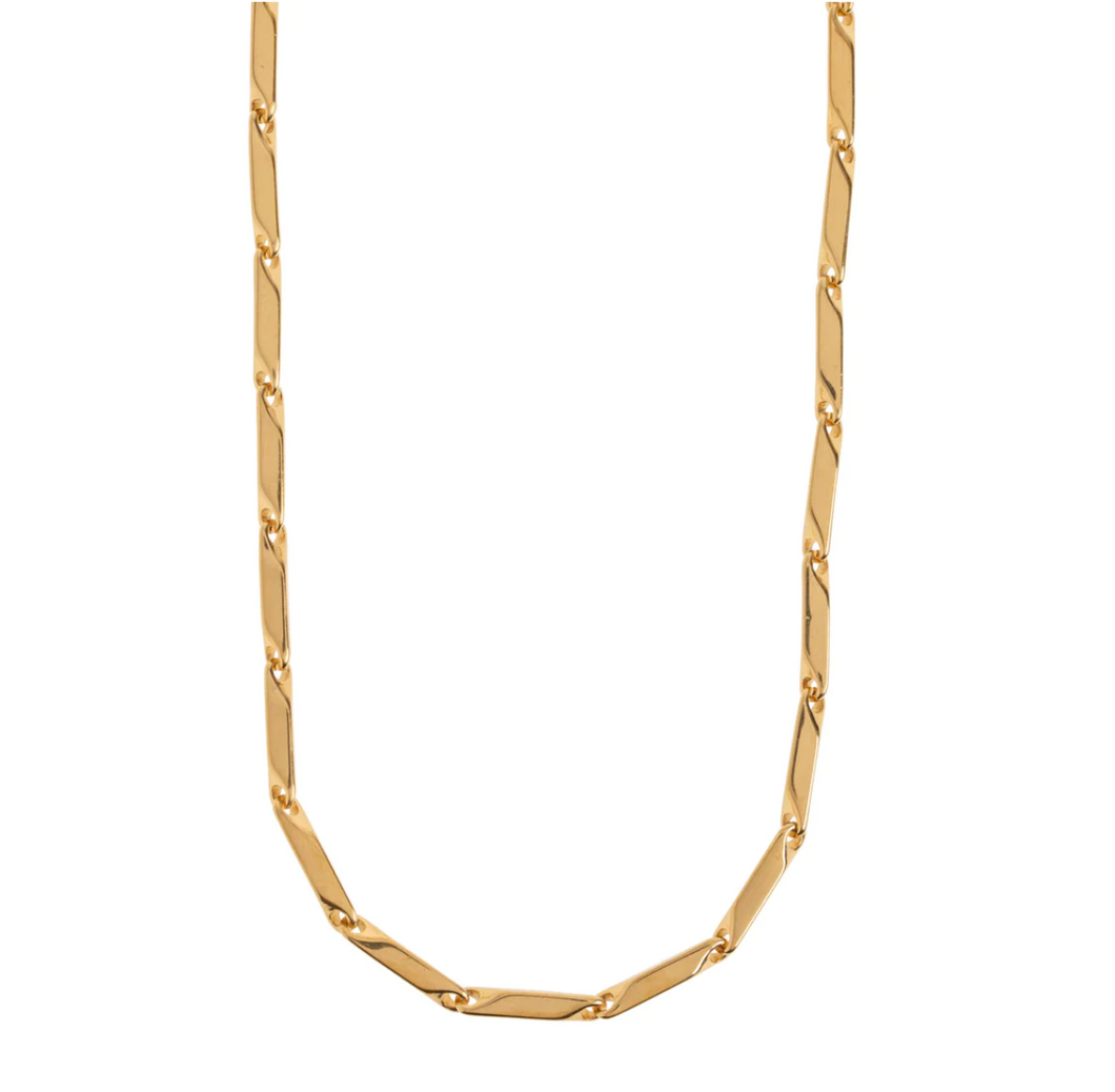 Aziel Geometric Link Necklace Stainless Steel