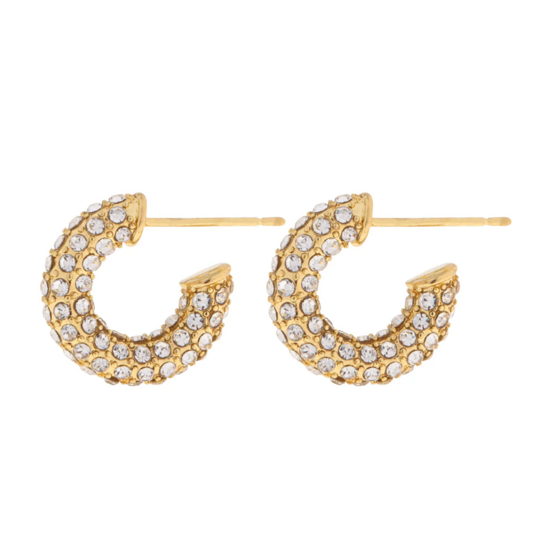 Zuri Crystal Hoop Earrings