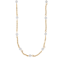 Load image into Gallery viewer, Estelle Soft Pearl Necklace Stainless Steel
