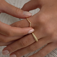 Load image into Gallery viewer, Mira V-shaped Wishbone Ring
