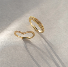 Load image into Gallery viewer, Mira V-shaped Wishbone Ring
