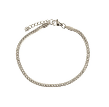 Load image into Gallery viewer, Rani Flat Braided Chain Bracelet Stainless Steel
