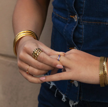 Load image into Gallery viewer, Bea Croissant Ring Stainless Steel
