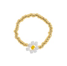 Load image into Gallery viewer, Lisa Flower Gold Bead Ring
