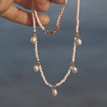 Load image into Gallery viewer, Fanny Pearl and Colorful Bead Summer Necklace
