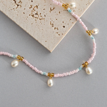 Load image into Gallery viewer, Fanny Pearl and Colorful Bead Summer Necklace
