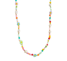 Load image into Gallery viewer, Sigrid Flower and Pearl Colorful Bead Summer Necklace
