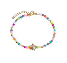 Load image into Gallery viewer, Lori Turtle Colorful Bead Summer Bracelet
