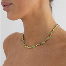 Load image into Gallery viewer, Fleur Enamel Wheat Chain Necklace Stainless Steel
