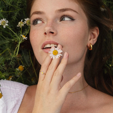 Load image into Gallery viewer, Doris Daisy Flower Enamel Ring Stainless Steel
