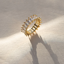 Load image into Gallery viewer, Julia Crystal Bank Ring
