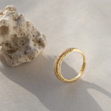 Load image into Gallery viewer, Mari Adjustable Crystal Ring
