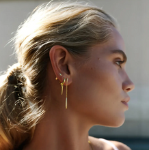 Load image into Gallery viewer, Nyah Spike Hoop Earrings
